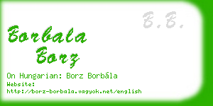 borbala borz business card