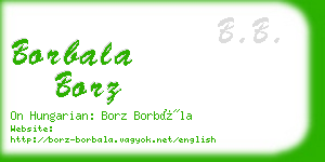 borbala borz business card